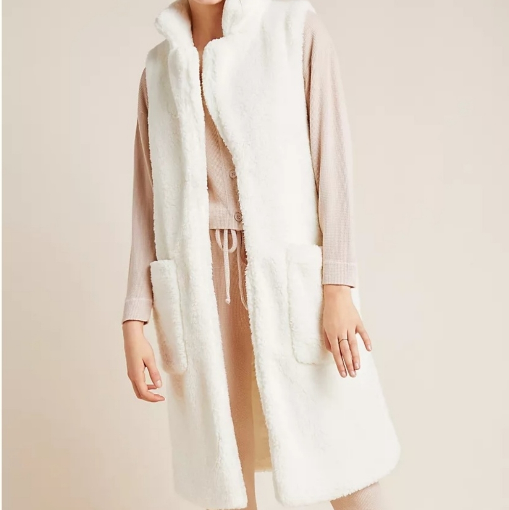 Anthropologie Maisie Sherpa Vest